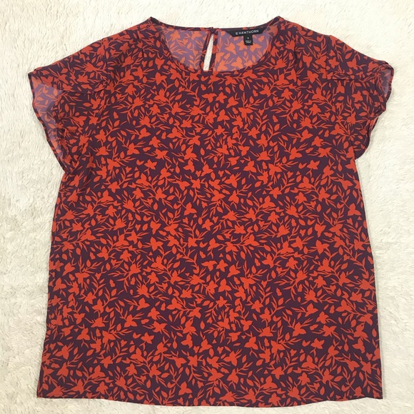 41 Hawthorn Tops - Stitch Fix 41 Hawthorne Ruffle sleeve Blouse (M)